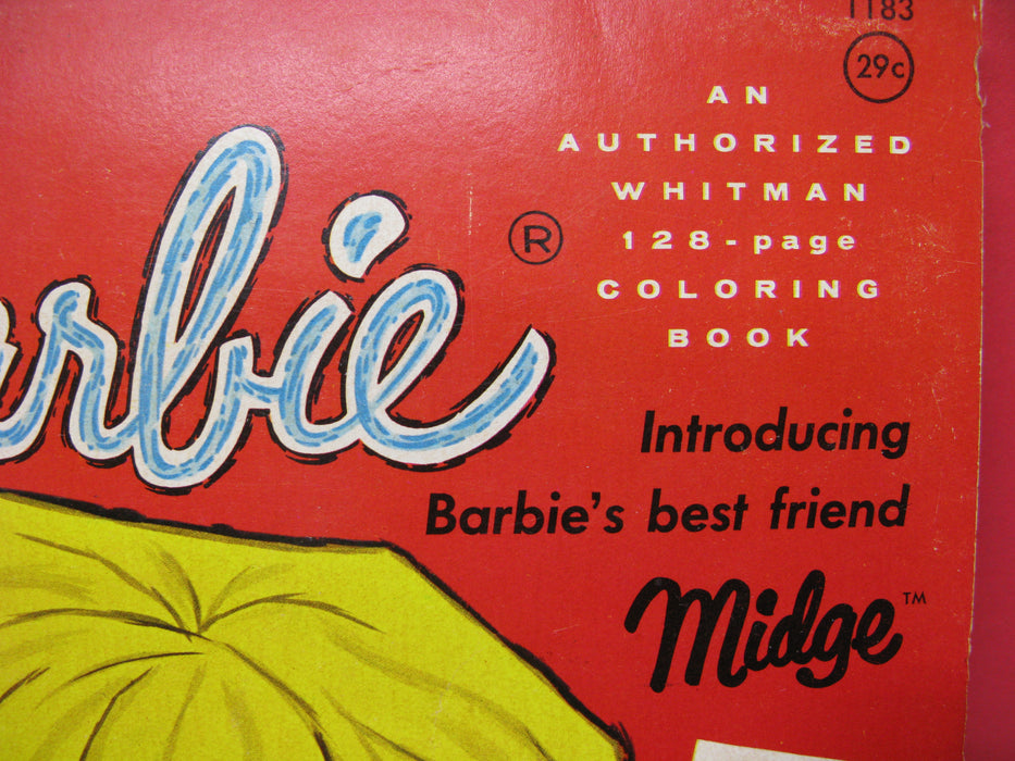 Barbie An Authorized Whitman 128-Page Coloring Book 1962
