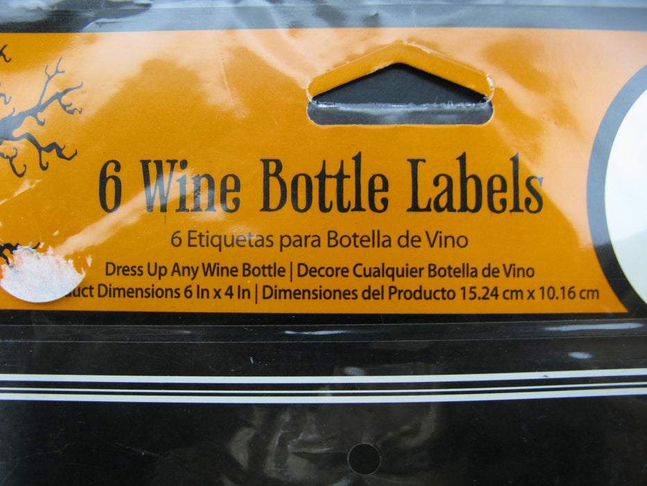 6 Wine Bottle Labels