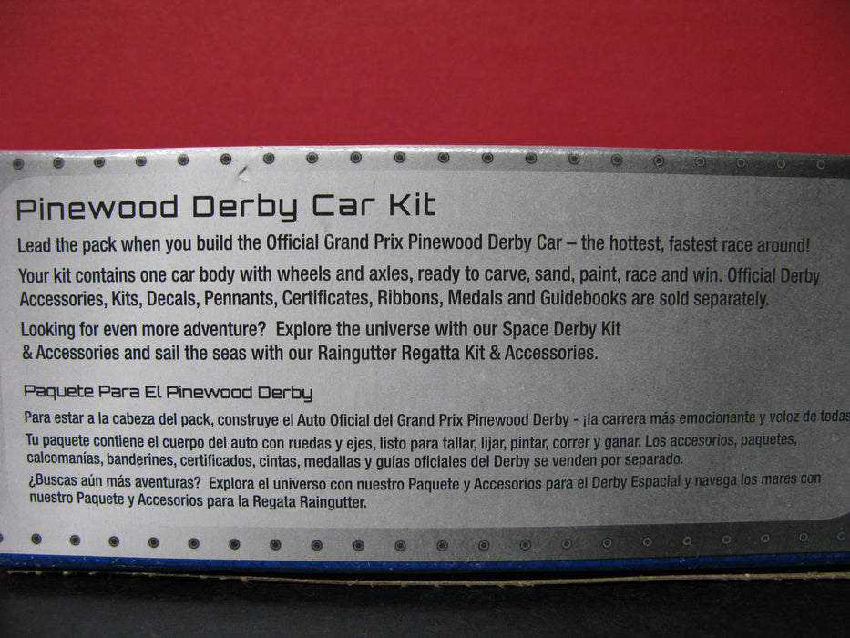 PWD Pinewood Derby Car Kit
