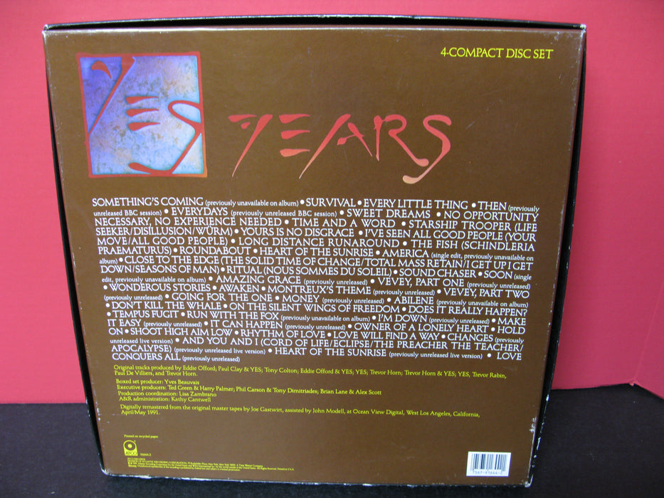 YesYears 4 Compact Disc Set