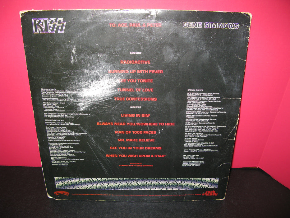 Kiss Gene Simmons Vinyl Record