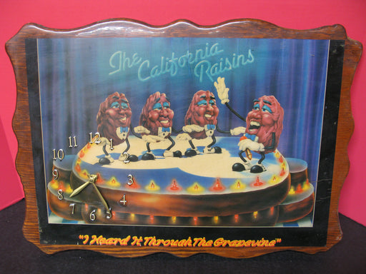 The California Raisins Wooden Wall Clock