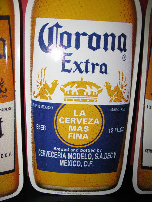 4 Metal Corona Sign Displays