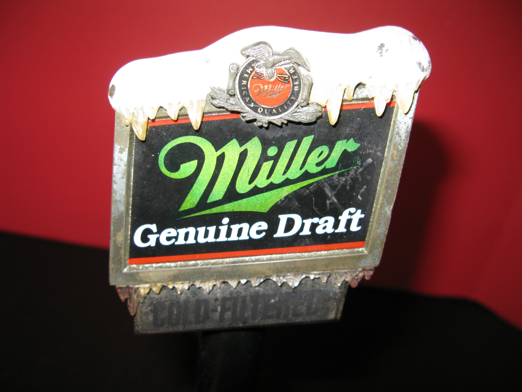 Vintage Miller Genuine Draft Cold-filtered Beer Handle