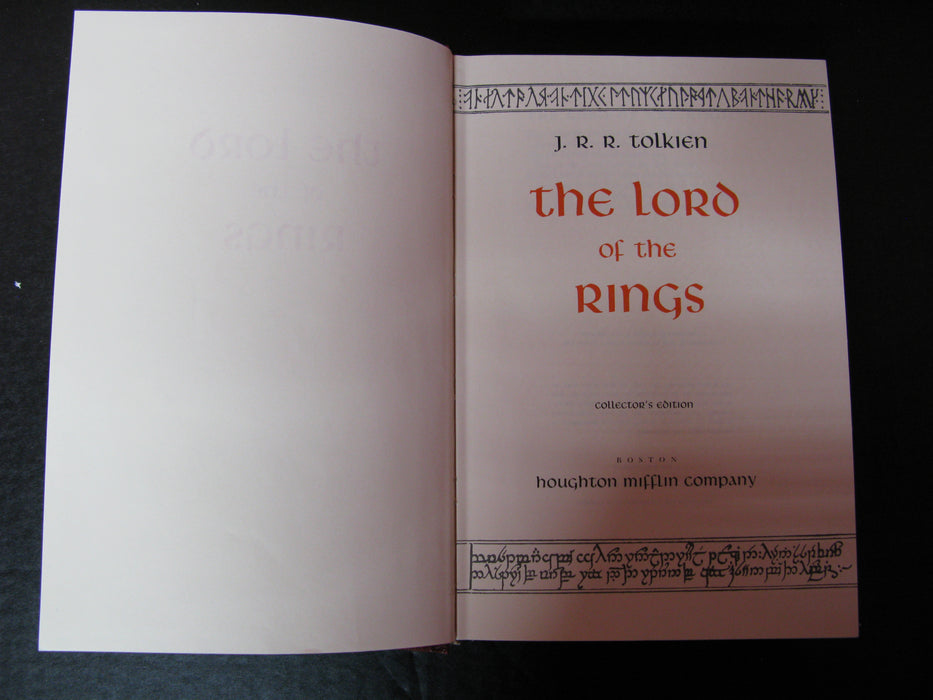 J.R.R. Tolkien The Lord of the Rings Book