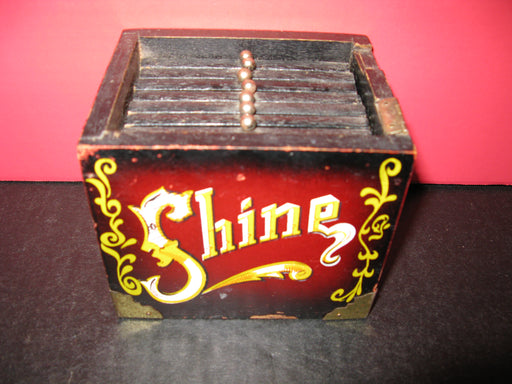 Vintage 5 Cent Shoe Shine Drink Coaster Set