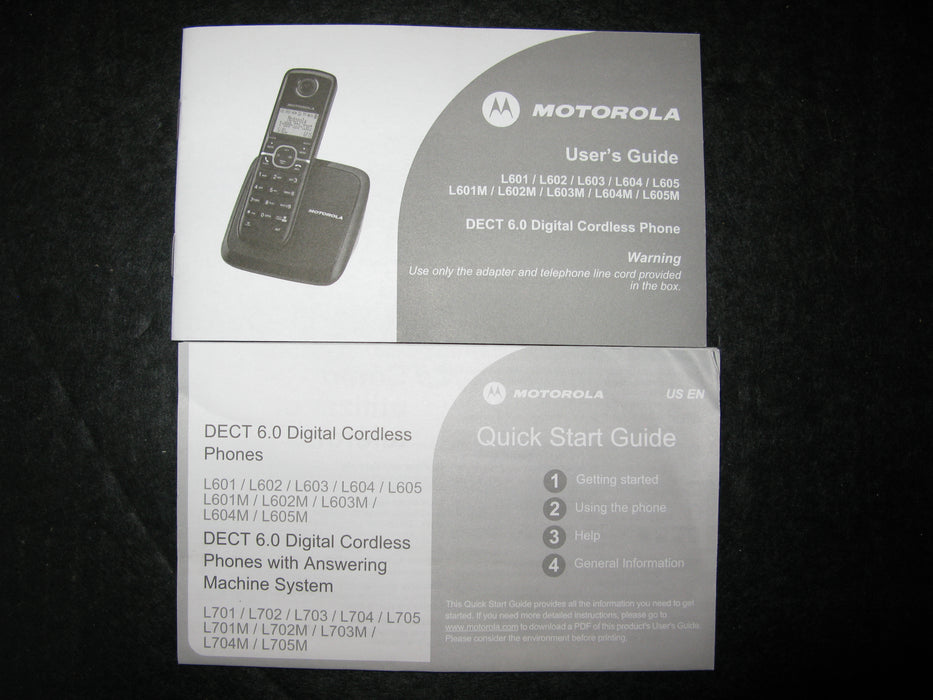 Set of 3 Wireless Motorola Landline Phones