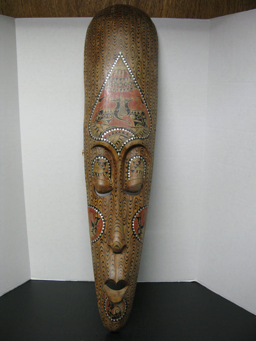 Big Wooden Tiki Face