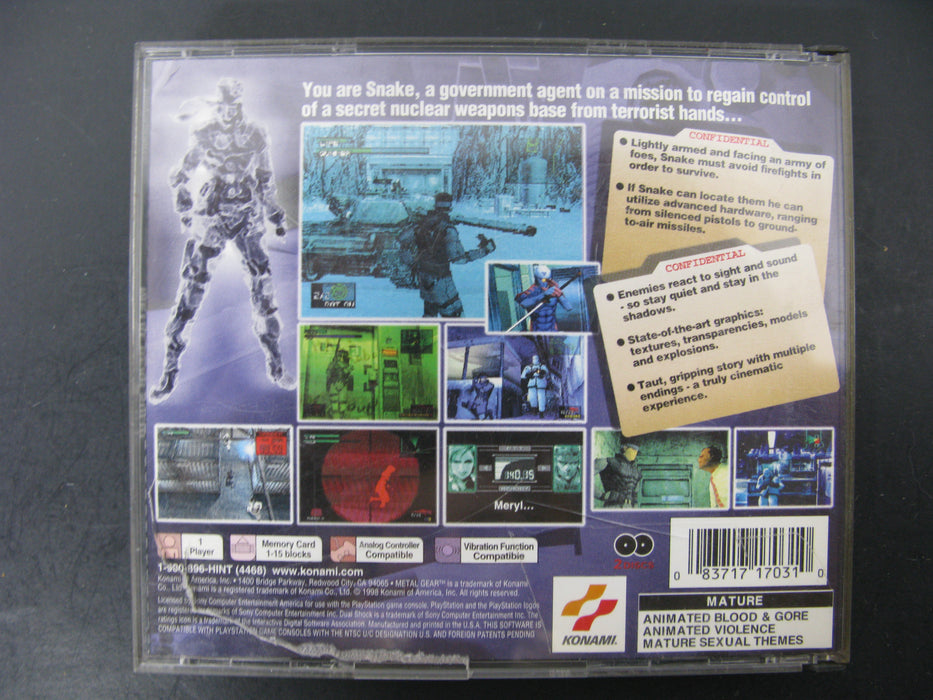 PlayStation-Tactical Espionage Action Metal Gear Solid