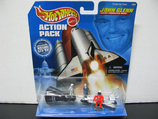 Hot Wheels Action Pack John Glenn Great American Hero AND Vintage Diecast United States Nasa Usa Columbia Space Shuttle