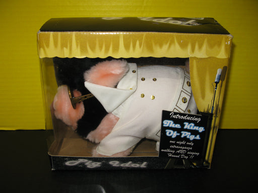 Pig Idol The King of Pigs Walking and Singing 'Hound Dog'