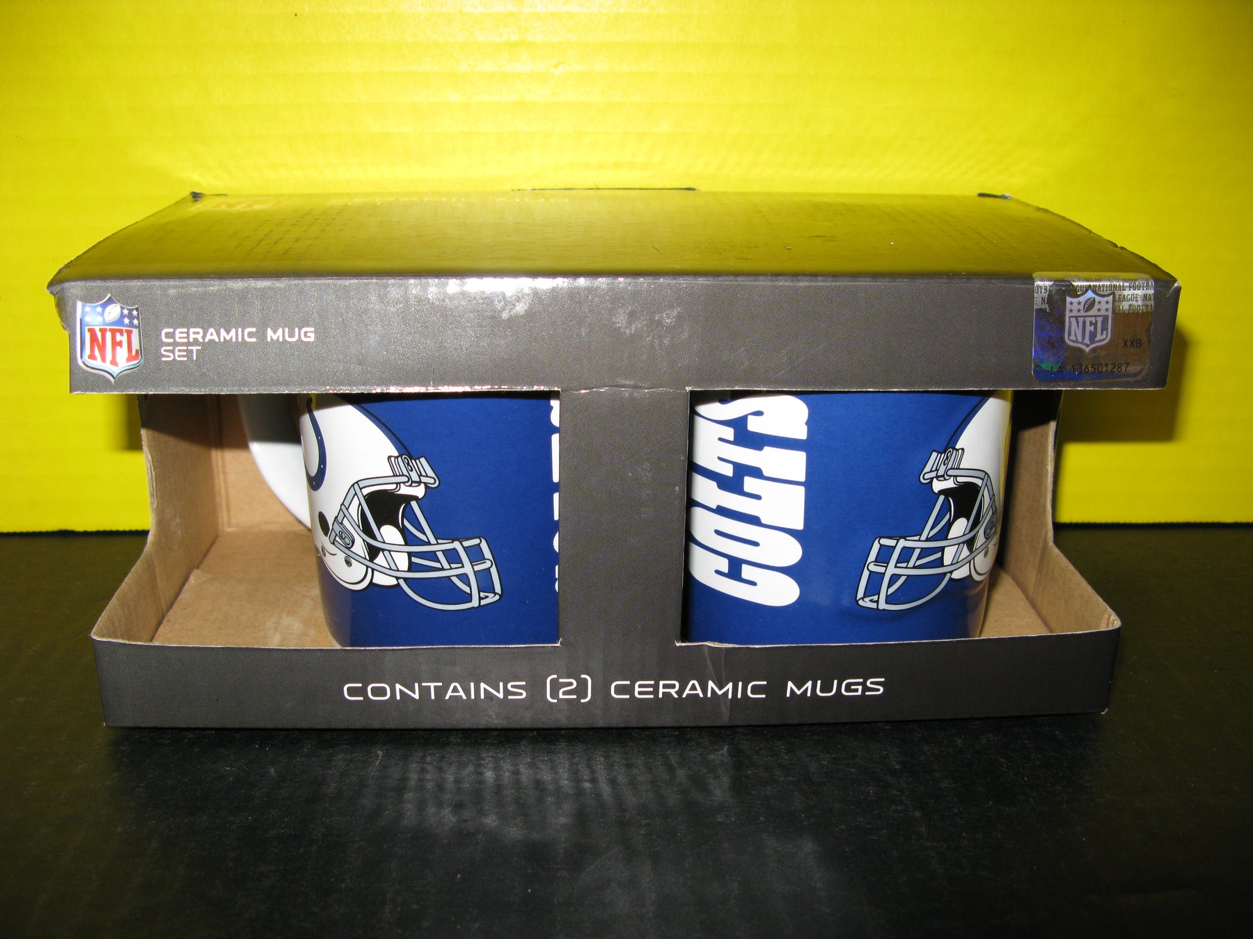 NFL Ceramic Mug Set Contains 2