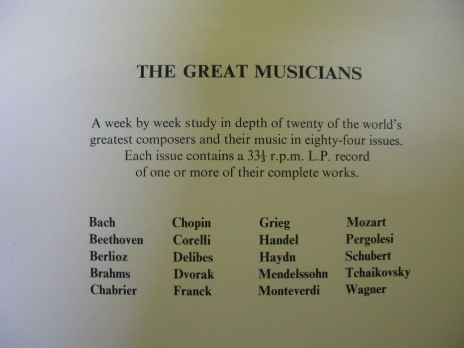 4 "The Great Musicians" Books With Records