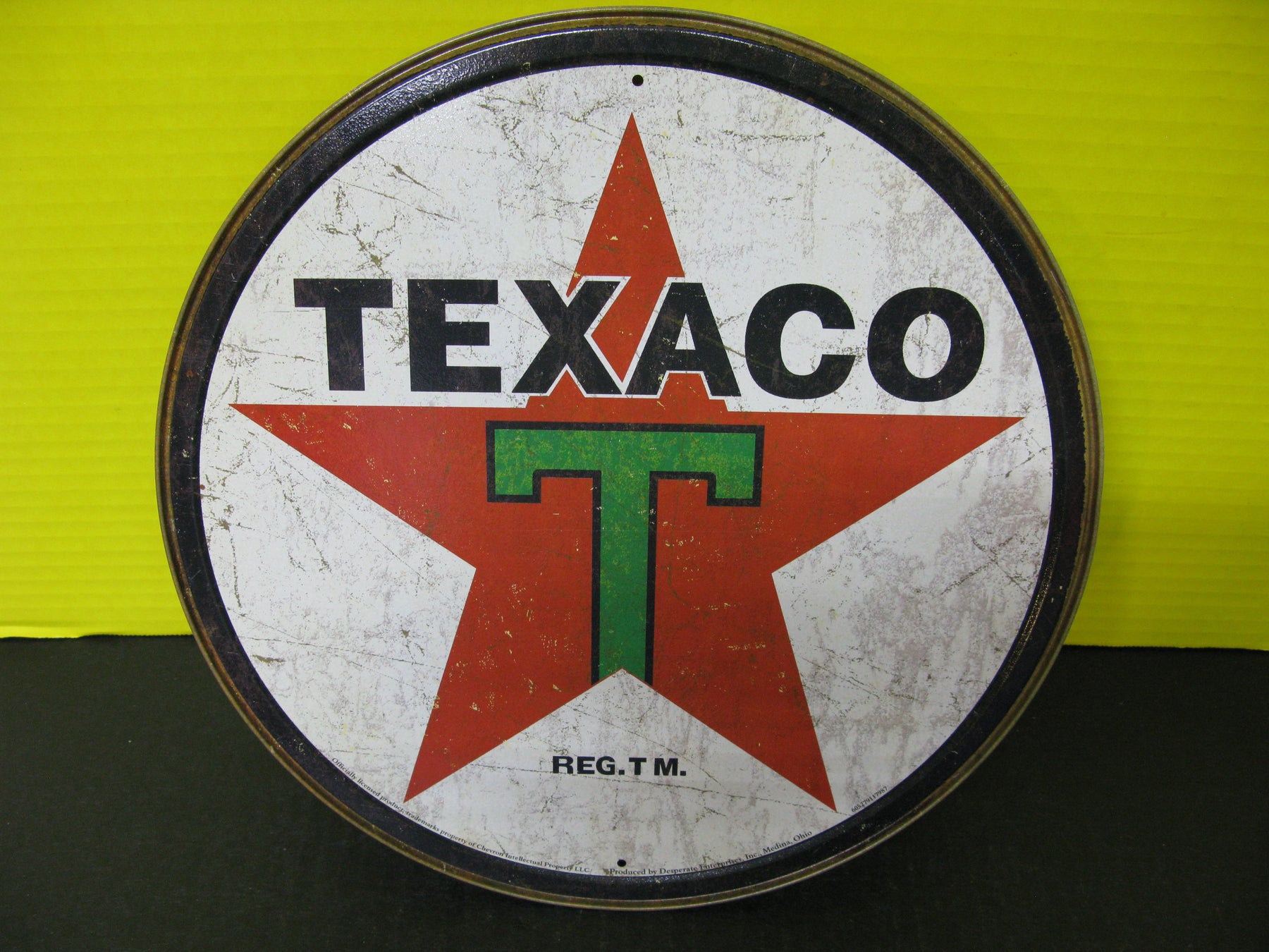 Texaco Reg.T.M. Metal Sign