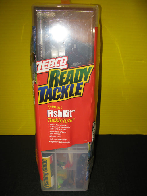 Zebco Ready Tackle SpinCast Fish Kit TackleTote
