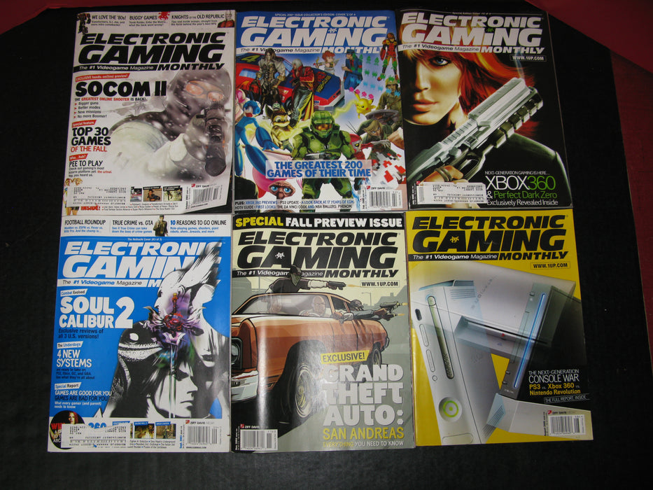 14 Electronic Gaming Monthly Magazines Lot #1