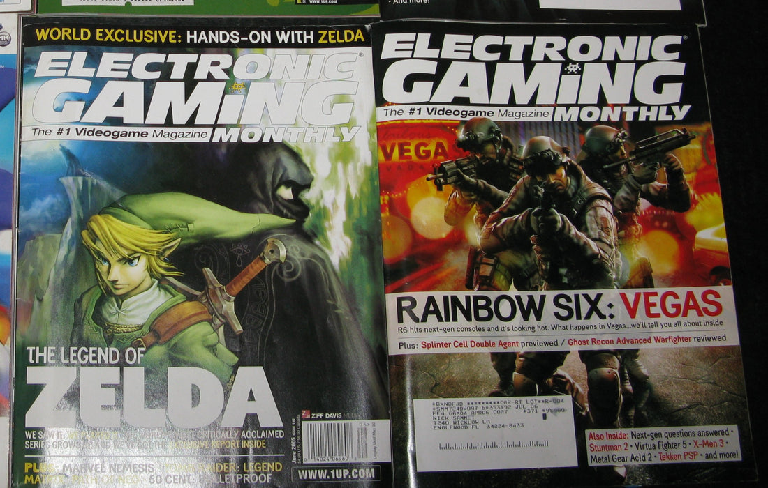 13 Electronic Gaming Monthly Magazines Lot #2