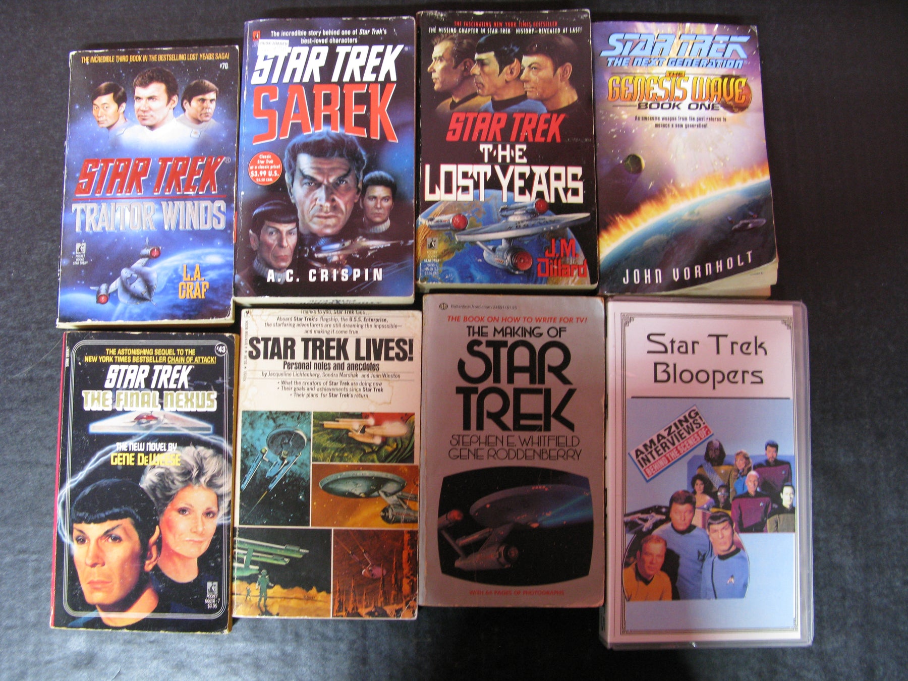 Star Trek Books and VHS