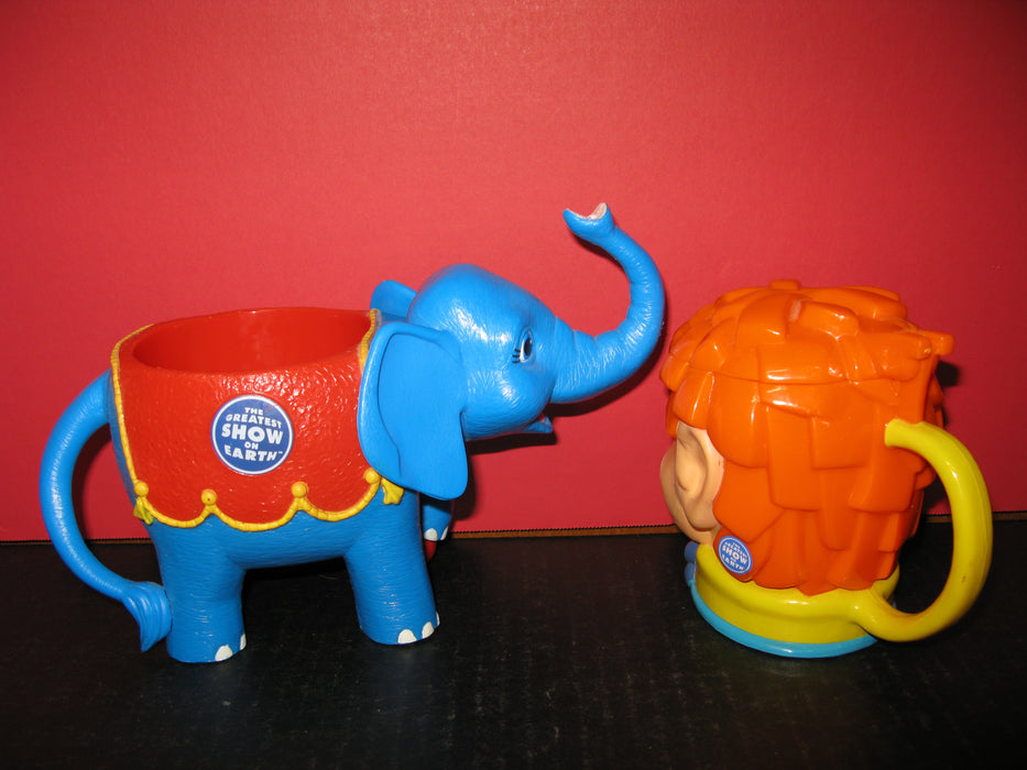 The Greatest Show on Earth-Elephant and Clown Cups