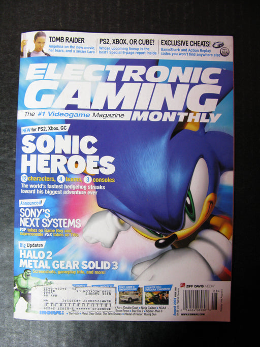 Electronic Gaming Magazine Sonic Heroes August 2003 Issue #169