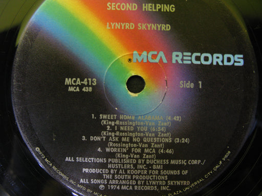 Lynyrd Skynyrd -  Second Helping Record Vinyl (No Case)