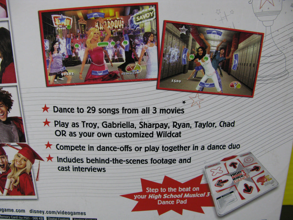 PlayStation 2 Disney High School Musical 3 Senior Year Dance!