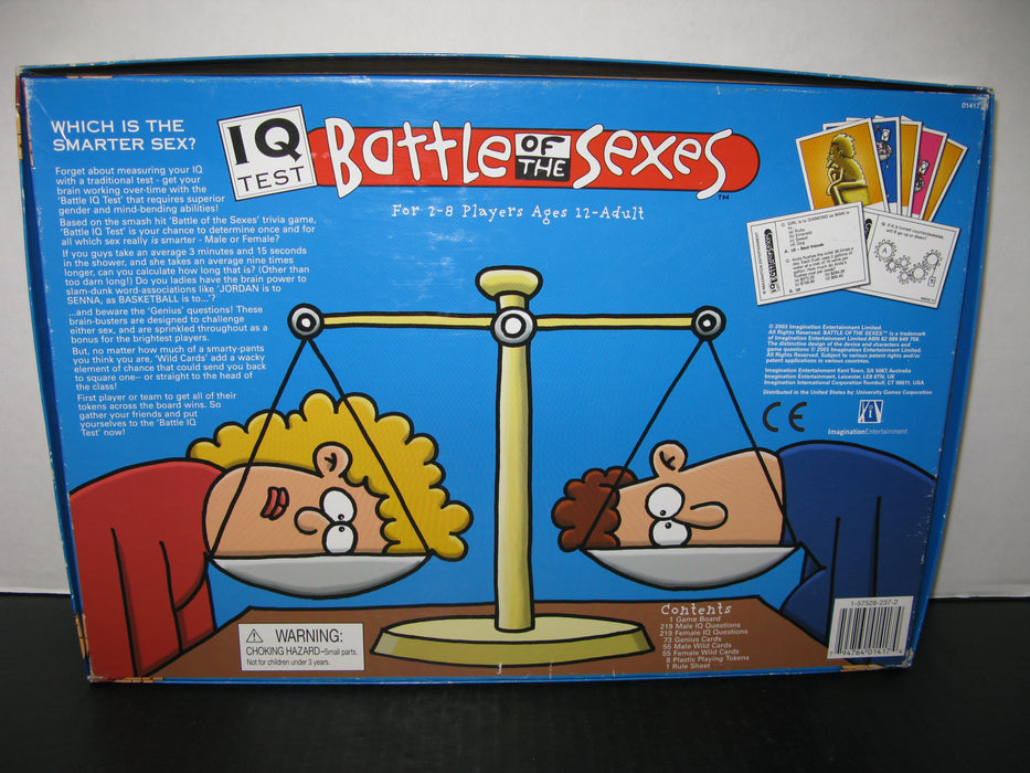 Battle of the Sexes Card Game, Board Game