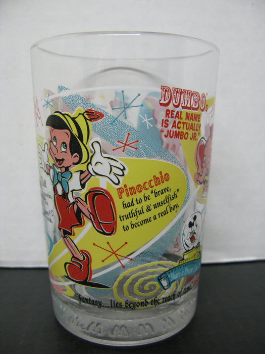 McDonalds Walt Disney World 100 Years of Magic Glass Cups- Magic Kingdom &  Epcot