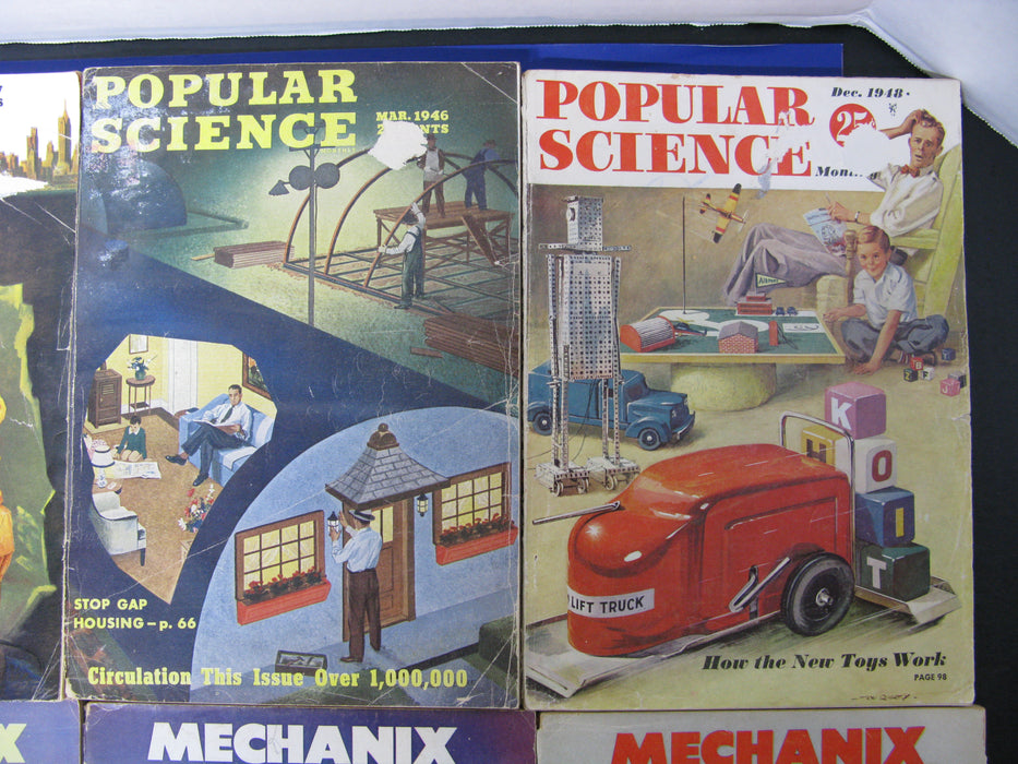 8 Popular Mechanics Magazines