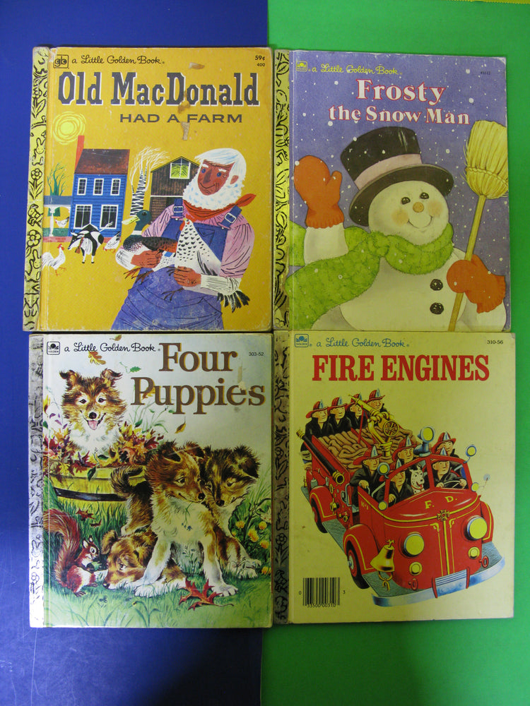 4 Vintage "Little Golden Books"