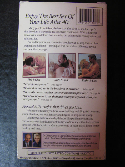 The Couples Guide to Great Sex Over 40 Volume 2 VHS