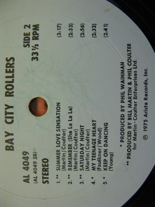 Bay City Rollers Vinyl Record