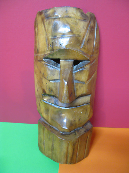 Wooden Tiki Mask Decor