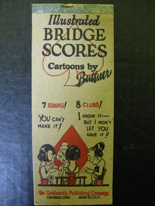 1930 Culbertson System "How to Play Bridge" and Two Bridge Tally Sheets