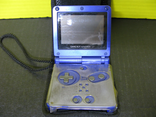 Nintendo Game Boy Advanced SP (Dark Blue) with Pokemon Case and Charger