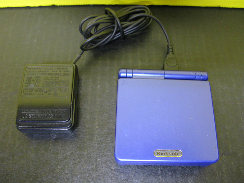 Nintendo Game Boy Advanced SP (Dark Blue) with Charger