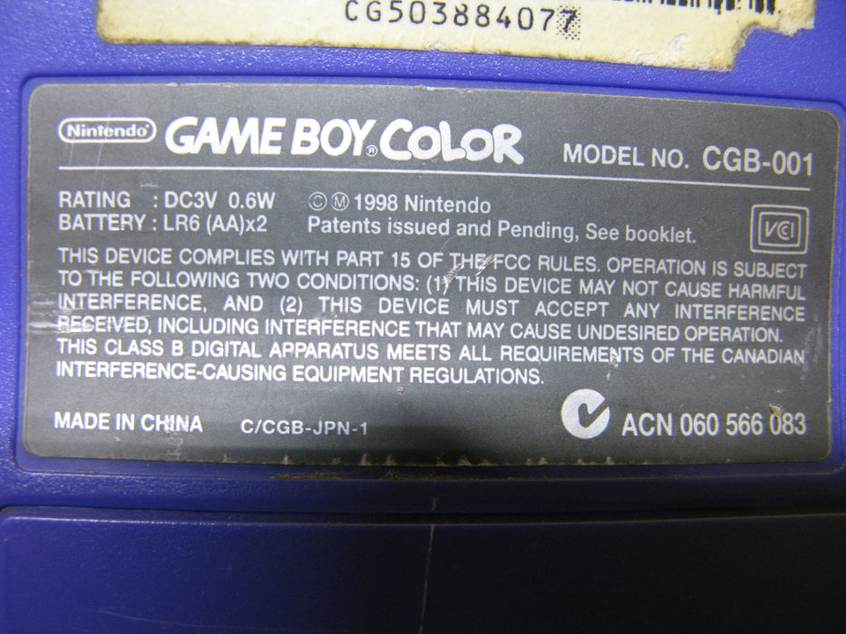 Nintendo Game Boy Color (Purple)