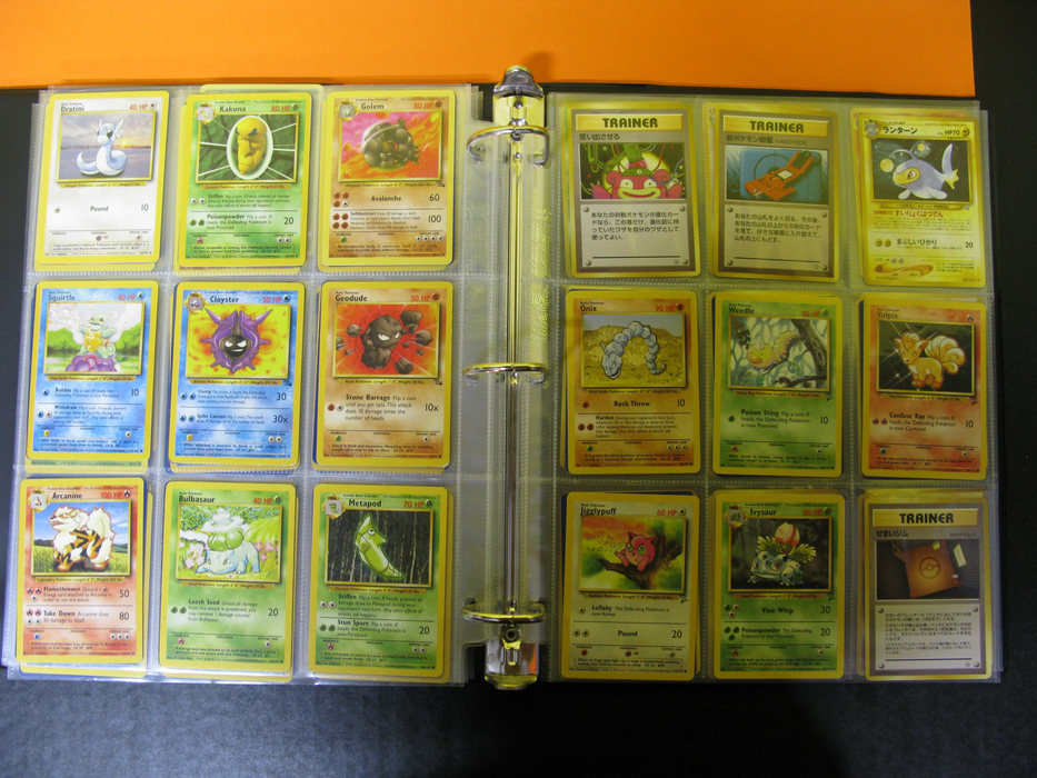 pokemon card binder vintage FunGuys Toploader 4 Pocket Trading Binder for 128 Top Loaders, Card Binder, MTG, Yugioh, Sports Cards, TCG Storage Album, Zipper Card Collector Folder : Office Products PVC materials to ensure your cards are well protected and preserved. Found my old Pokemon card