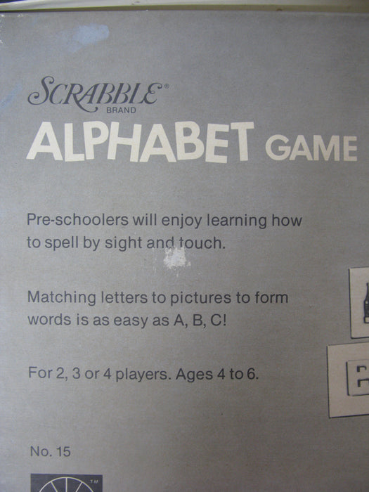 Alphabet Game Scrabble Brand