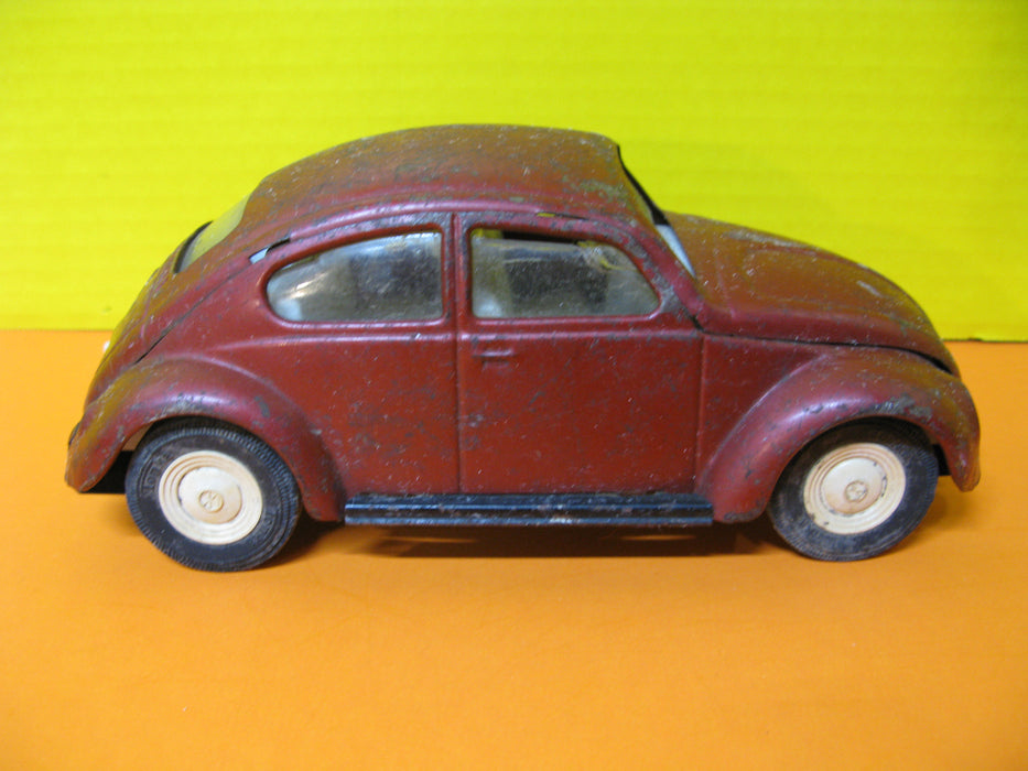 Tin Tonka VW Beetle Red Car