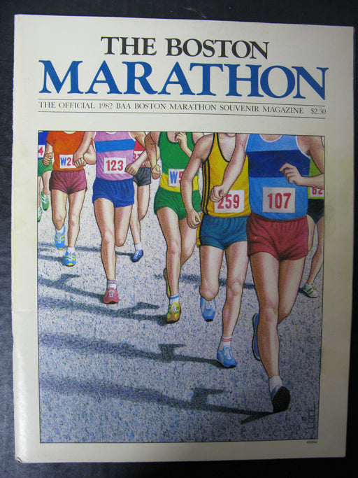 The Boston Marathon 1982 Official Starting Field AND The Official 1982 BAA Boston Marathon Souvenir Magazine