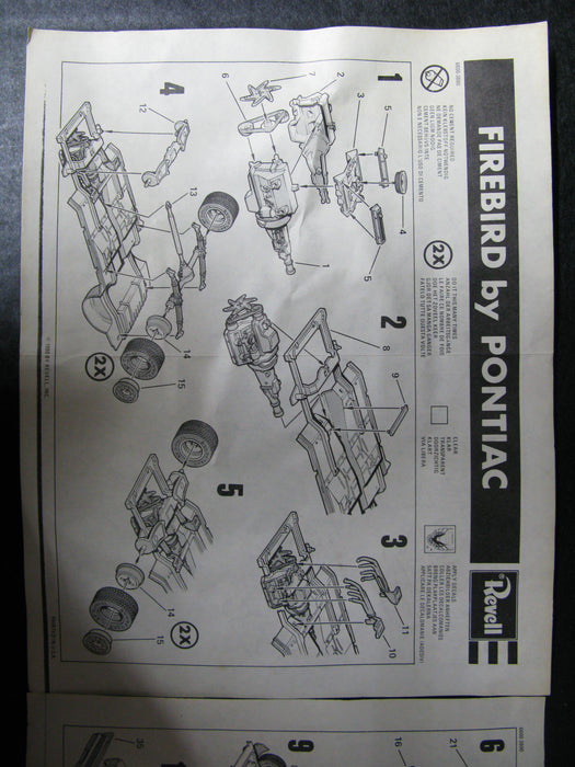 Snap-Together Pontiac FireBird Model Kit 1/16 Scale