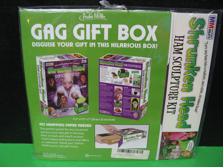 Empty Gag Gift Box: Shrunken Head