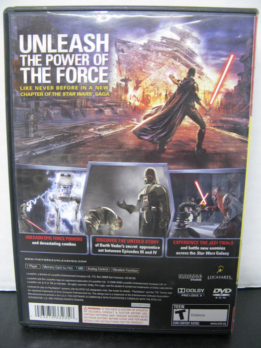 PlayStation 2 Greatest Hits Star Wars The Force Unleashed
