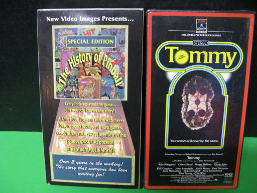 Tommy The Movie and The History of Pinball VHS