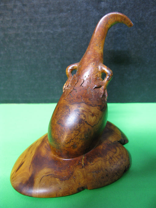 Wooden Baby Dragon Egg Statue