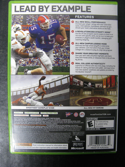 Xbox 360 NCAA 08 Football