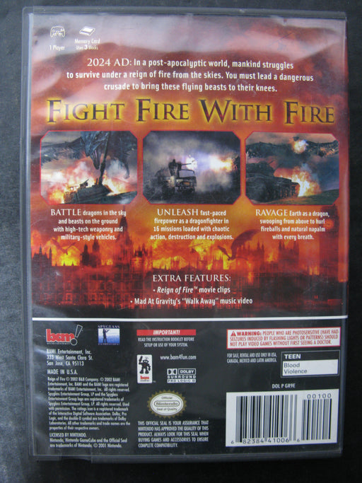 Nintendo GameCube Reign of Fire