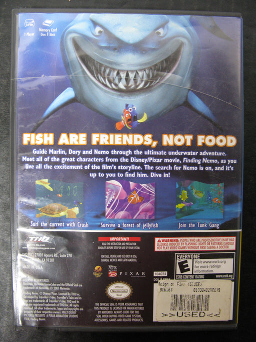 Nintendo GameCube Disney Pixar Finding Nemo