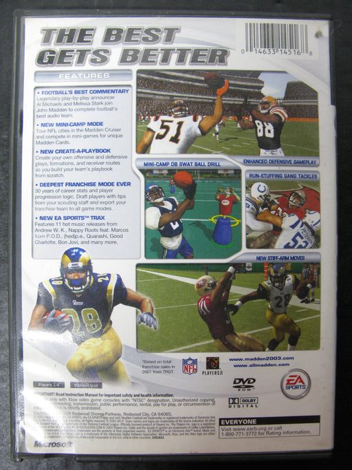 Xbox Madden NFL 2003